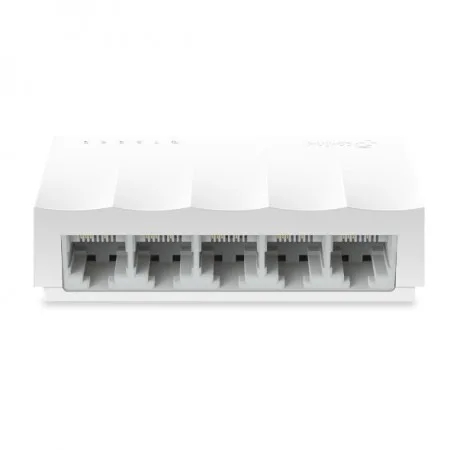 TP-Link LiteWave 5-Port 10/100Mbps Desktop Switch, 5 10/100Mbps RJ45 Ports, Desktop Plastic Case, Green Ethernet technology