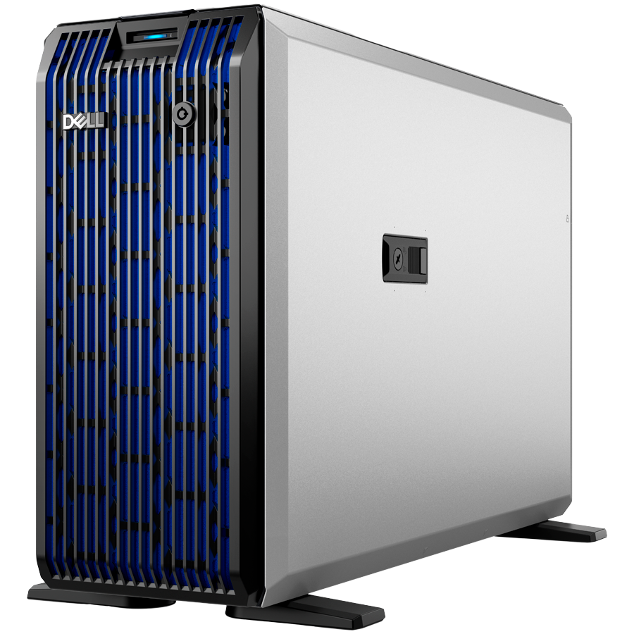 DELL EMC PowerEdge T360, 8x3.5", Intel Xeon 6315P (2.8G, 4C/4T, 12MB, Turbo, 55W), 16GB UDIMM 5600MT/s, 2TB 7.2K SATA 6Gbps, PERC H355, iDRAC9 Enterprise, Single Hot-Plug PSU 700W, BCM 5720 DP, Bezel,