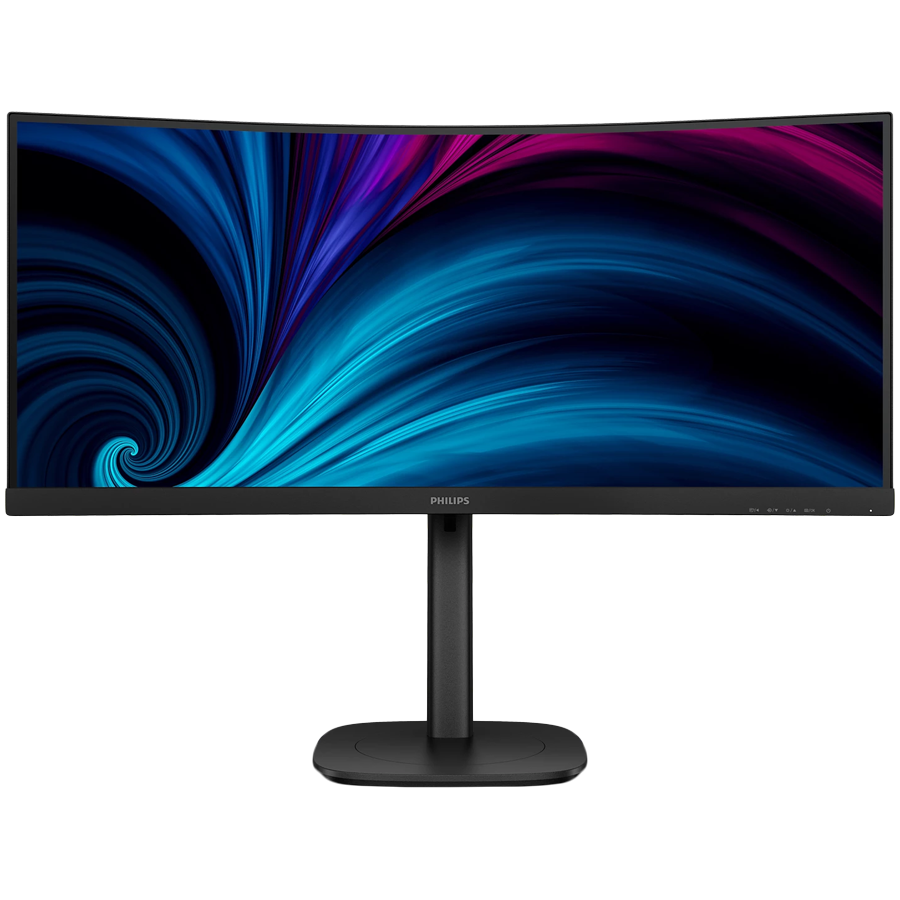 PHILIPS Monitor LED 34B2U3600C 34" 3440 x 1440 VA Curved Business monitor WQHD with USB-C 4ms Docking RJ45 USB-C 90W Speakers ERGo