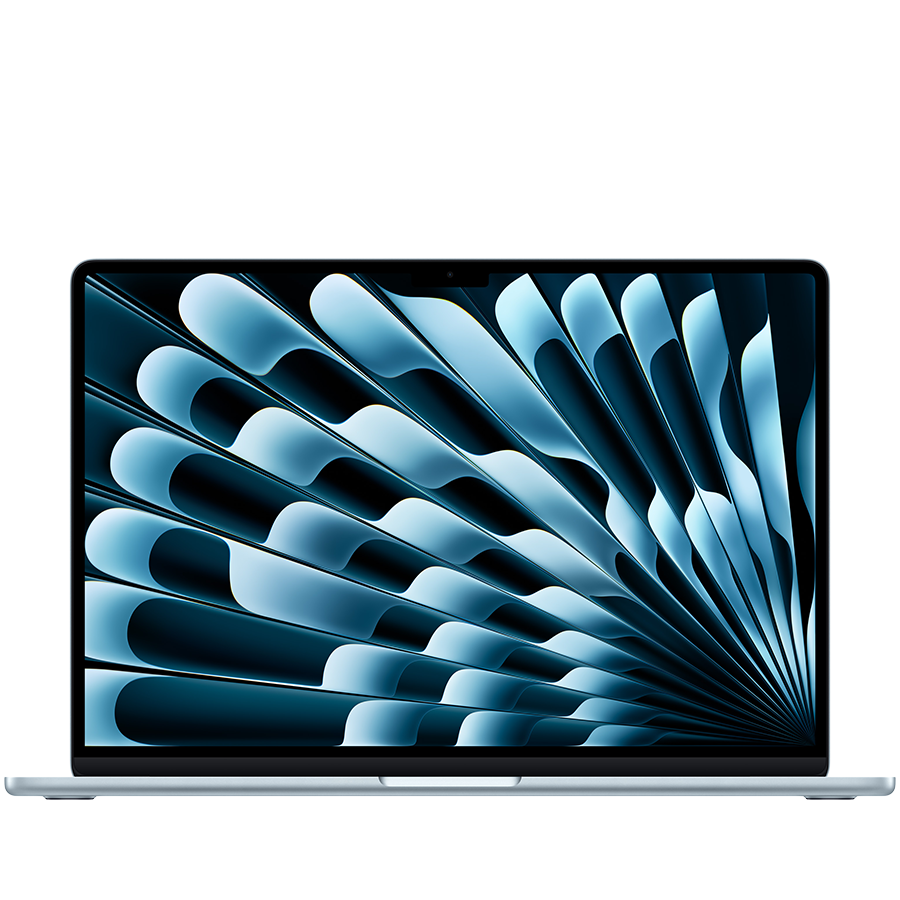 MacBook Air 15-inch,Sky Blue,Model A3448,M5 CHIP WITH 10C CPU, 10C GPU,16GB unified memory,35W Dual USB-C Power Adapter, 512GB SSD storage,Two Thunderbolt 4 Ports,Touch ID,Liquid Retina display,Force