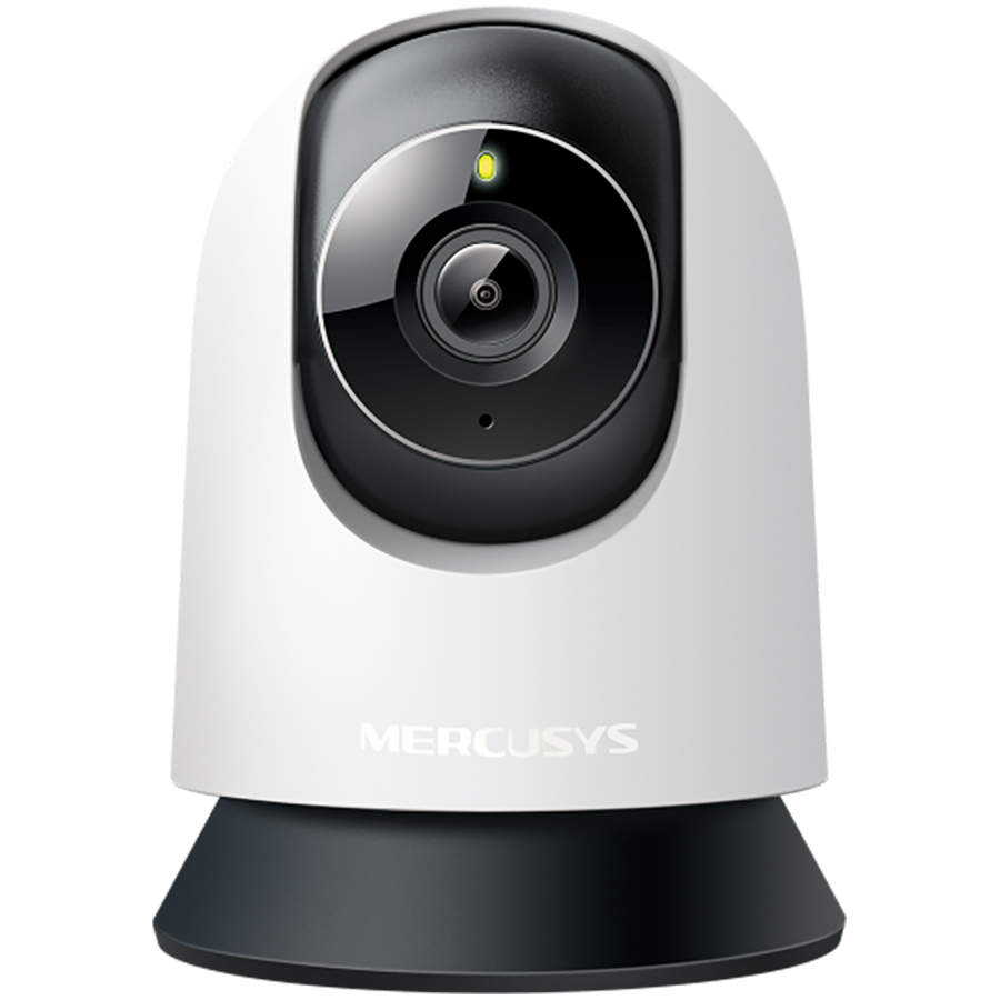 Mercusys MC210 Pan/Tilt Home Security Wi-Fi Camera, 2K (2304x1296), 2.4 GHz, Horizontal 360, Pan/Tilt, Smart Detection and Notifications (motion, person, baby crying), Motion Tracking,  Remote Control