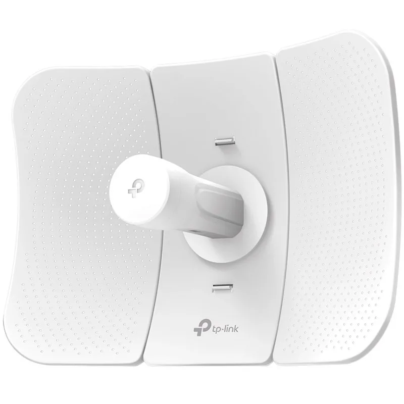TP-Link CPE605 5 GHz 150 Mbps 23 dBi Outdoor CPE, 1× 10/100 Mbps Shielded Ethernet Port, 150 Mbps at 5 GHz, 23 dBi, 30+ km, IP65 Weatherproof, Passive PoE, MAXtream TDMA, Centralized Management, Spect