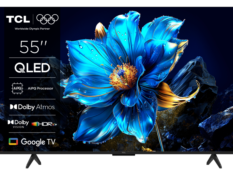 TCL 55"P7K 4K QLED TV 60HzGoogle TV; HDR multi-format;HVA Panel; Game Master; Dolby Atmos;