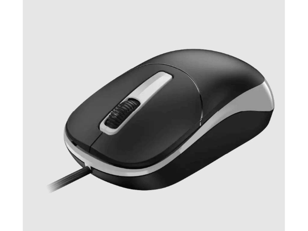 Genius miš DX-123, USB,optički, 1200 dpi, 3 tipke, crno-sivi