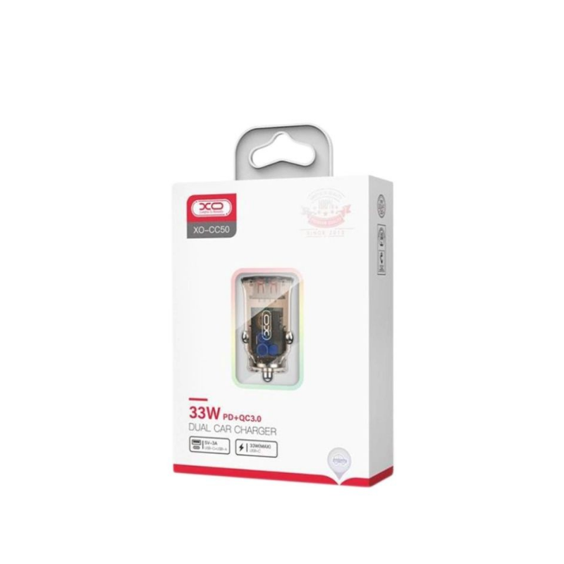 Auto punjac XO CC50 PD 20W QC3.0 18W USB+Type-C